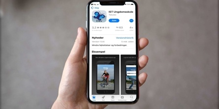 Tilmelding til ungdomsskolehold via App